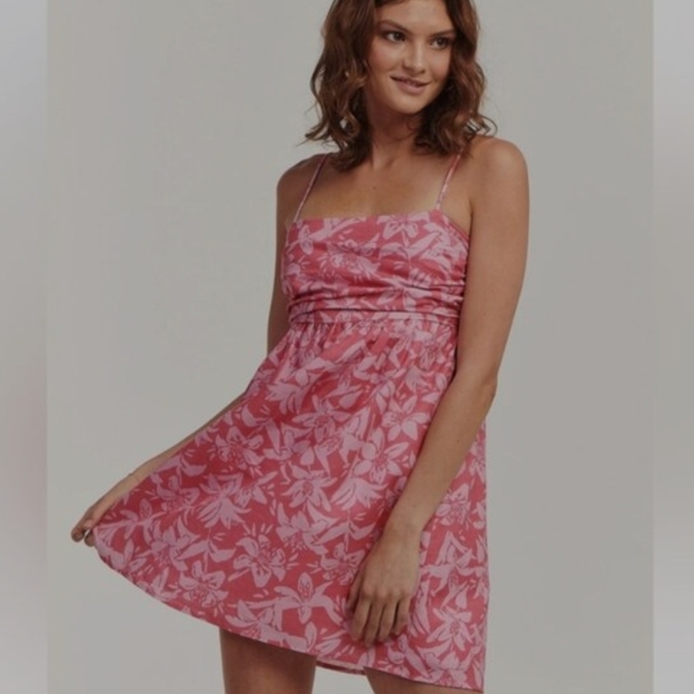 Charlie Holiday Madonna Pink Floral Mini Dress